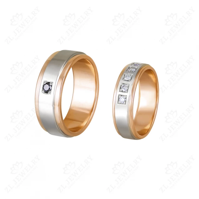 Wedding rings &quot;Dance of shadows&quot; Photo-2