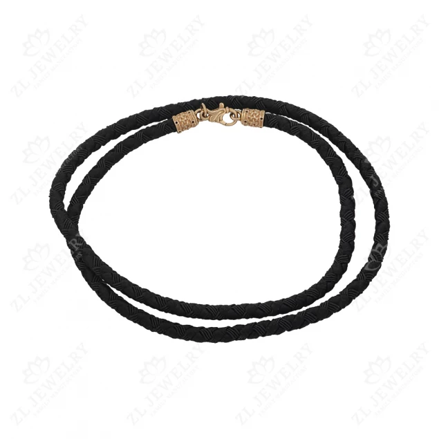 Black braided rope