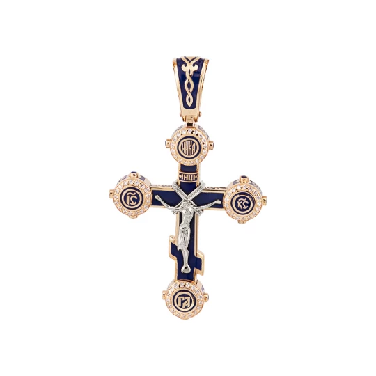 Cross with stone inlays