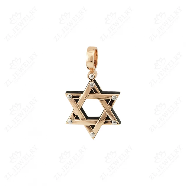 &quot;Star of David&quot; pendant on wooden base