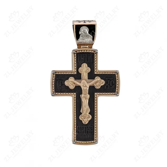 Cross from a christening on a tree with Nicholas the Wonderworker