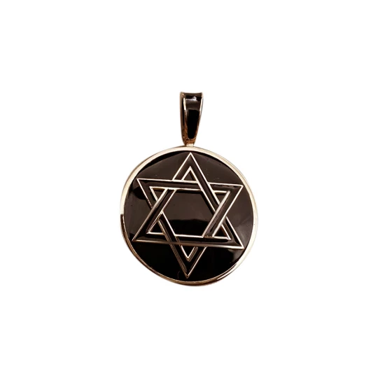 "Star of David" pendant with enamel