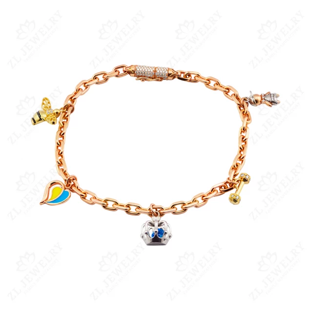 Leg bracelet with pendants