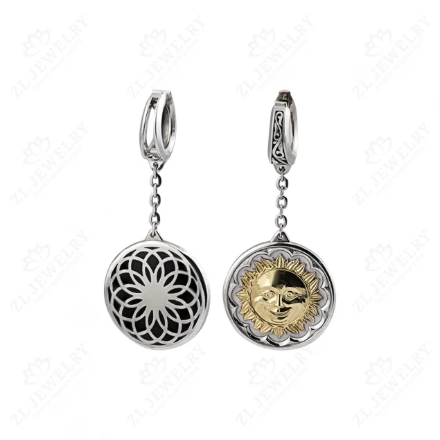 Sun and Moon earrings Photo-2