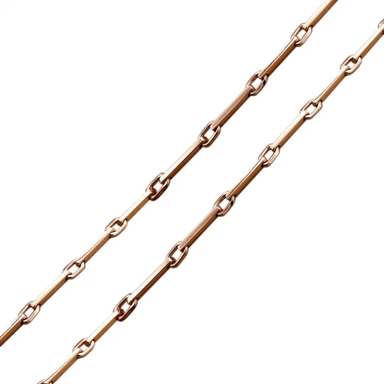 Chain with red gold flying inlays