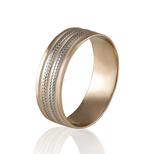 Wedding rings &quot;White pattern&quot;