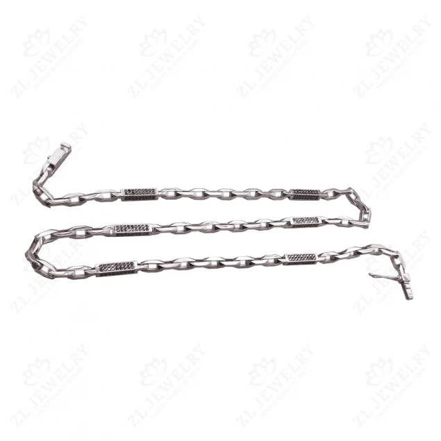 &quot;New Anchor&quot; chain with diamonds Photo-2