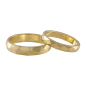 Lemon gold wedding rings