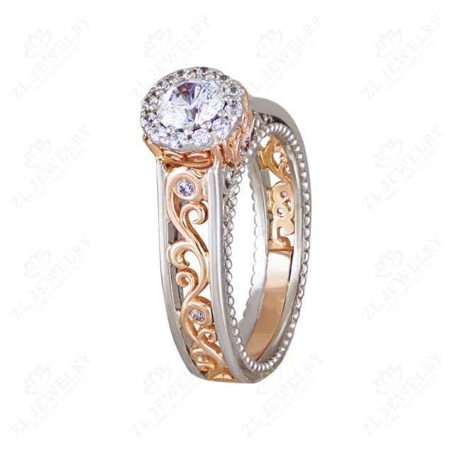 Ring &quot;Shine of an angel&quot; with diamonds