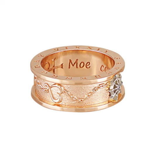 Wedding rings &quot;Orion&quot; with diamonds