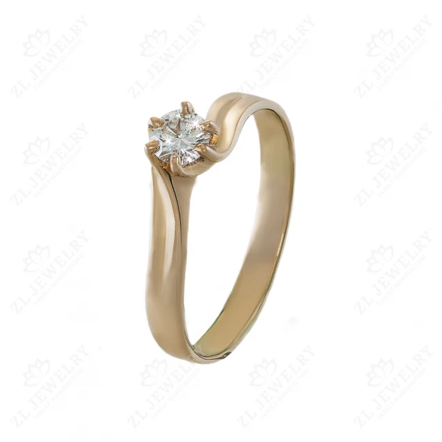 Ring &quot;Tenderness&quot; with diamonds