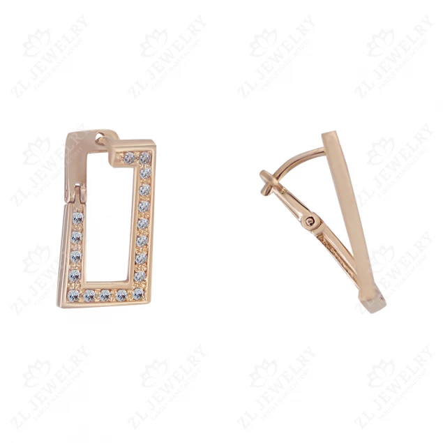 Earrings "Square valley"