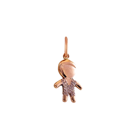 Pendant "Boy" with a scattering of stones