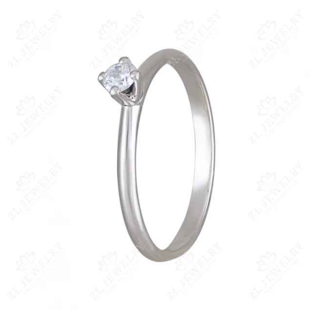 Engagement ring in white gold