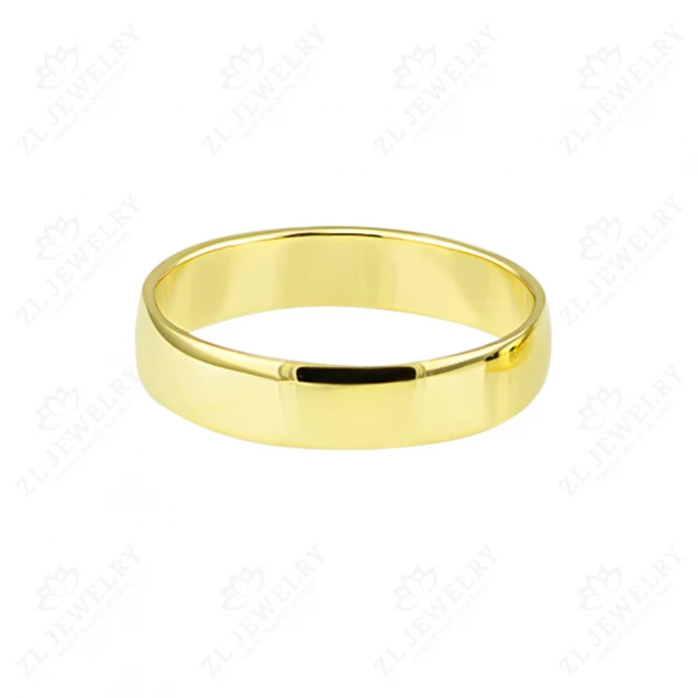 Wedding ring "Comfort" in lemon gold