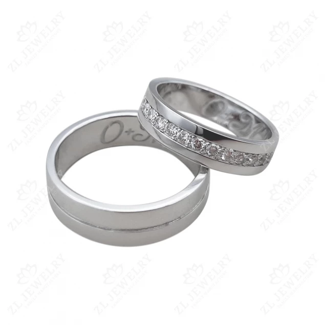 Wedding ring in white gold Photo-1