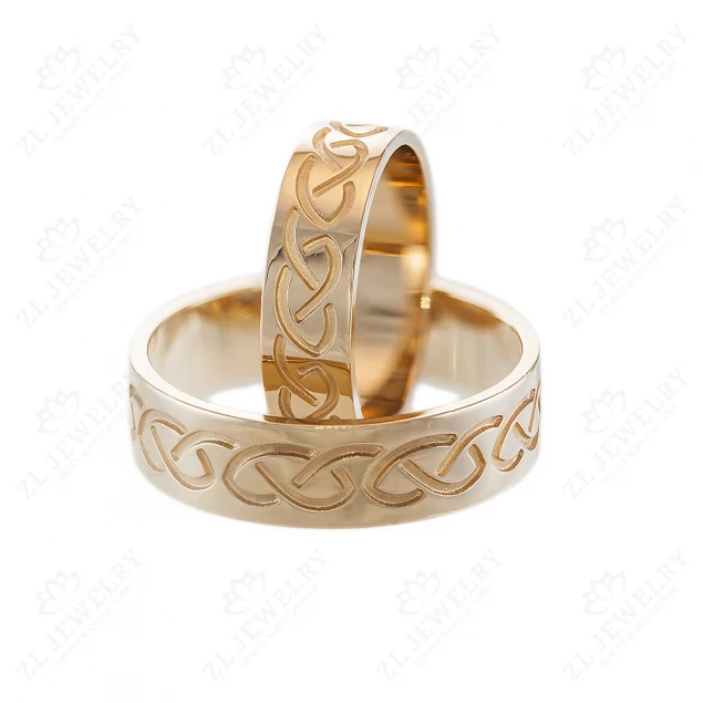 Ornamented wedding rings Photo-1