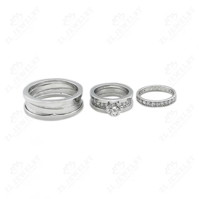 &quot;Strict Style&quot; wedding ring in white gold Photo-2