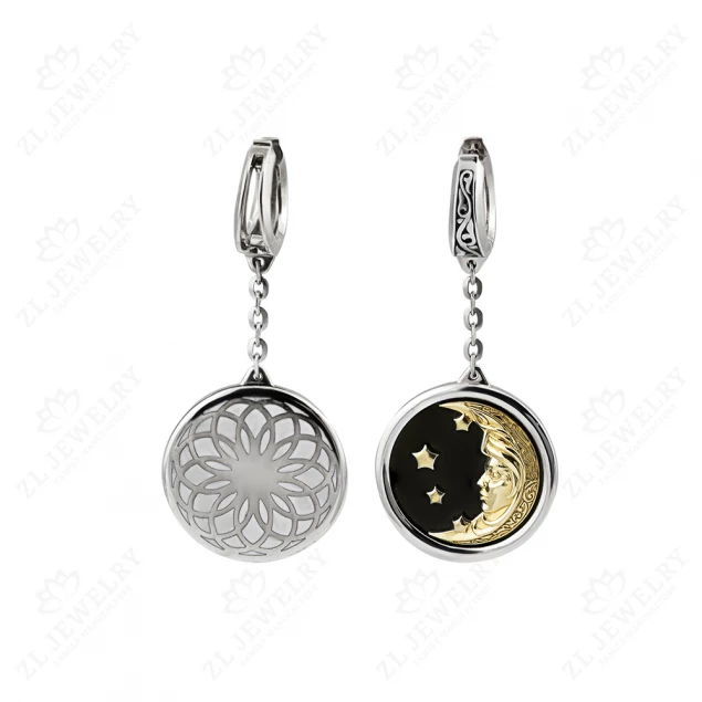 Sun and Moon earrings Photo-3
