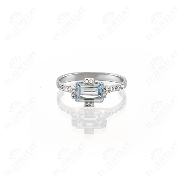 Ring &quot;Heavenly Perfection&quot; with aquamarine