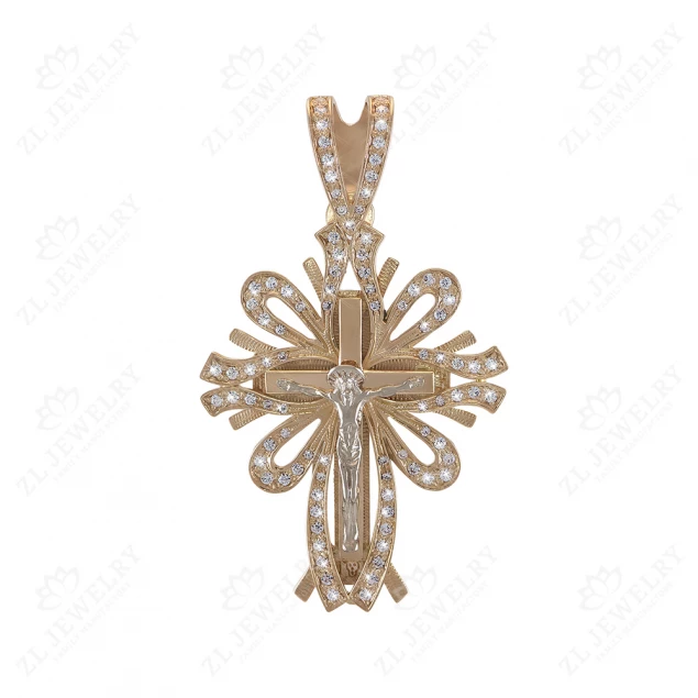 Cross with Crucifix with ornament