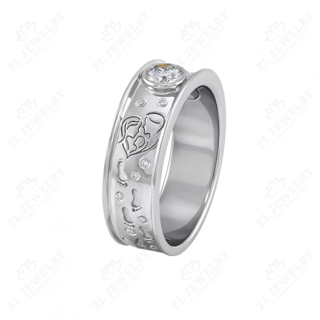 Ring gift for the birth of a daughter and engraved Photo-4