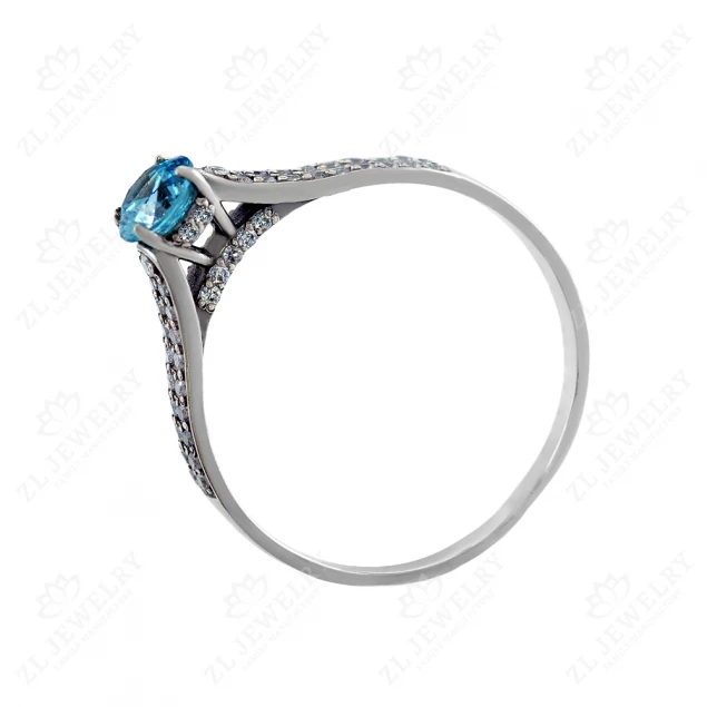 Ring &quot;Northern breeze&quot; with topaz Photo-1