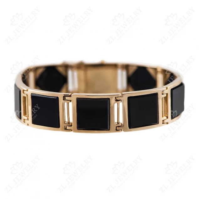 Bracelet with onyx inserts Photo-1