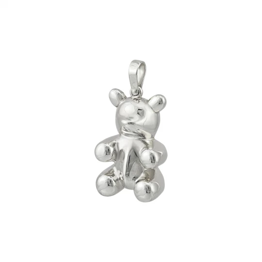 &quot;Bear&quot; pendant in white gold