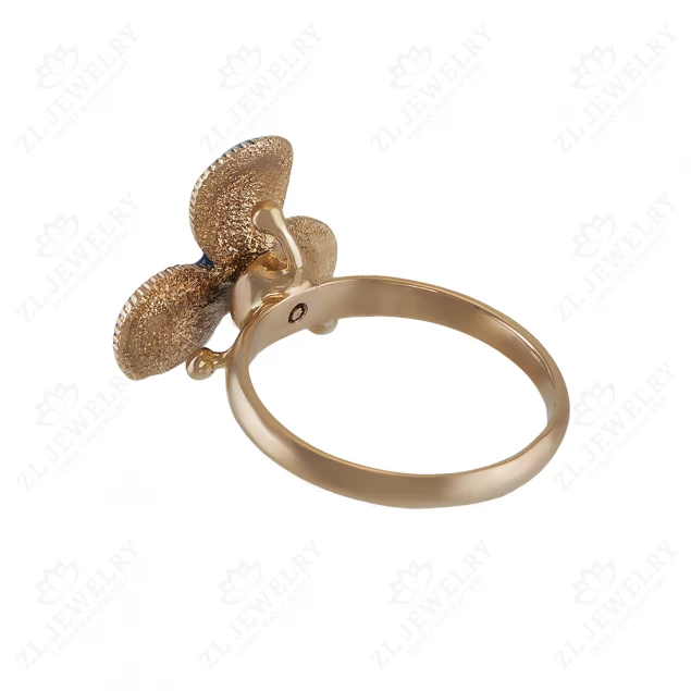 Ring &quot;Forget-me-not&quot; with enamel Photo-1