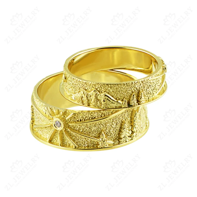 Обручальное кольцо &quot;Пейзаж&quot; Photo-4