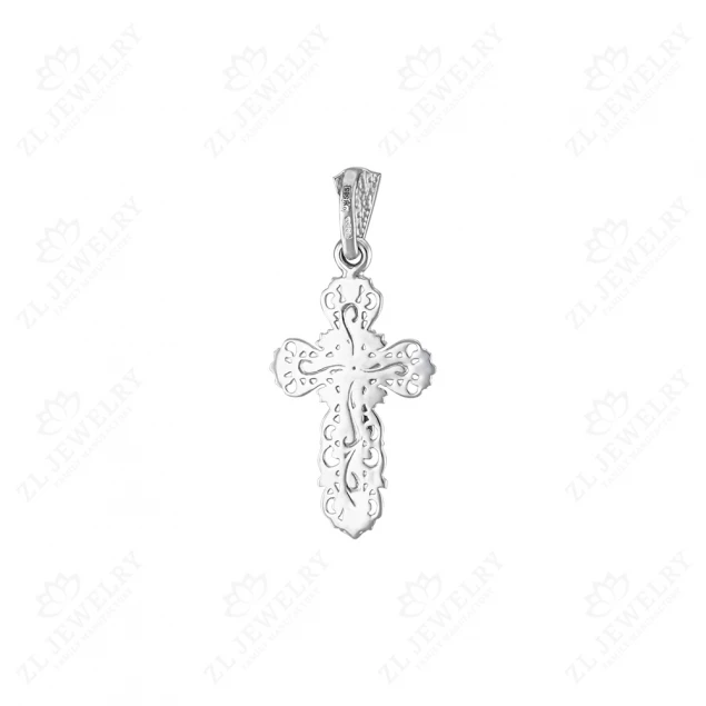 Openwork cross with white gold Photo-1