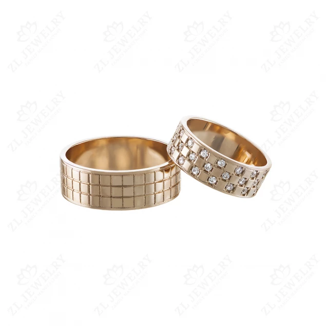 Wedding rings &quot;Chess cage&quot; Photo-2