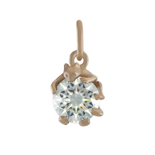 Pendant &quot;Kitty&quot; with a stone