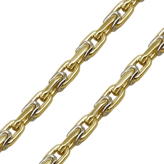 Chain in combination of metals