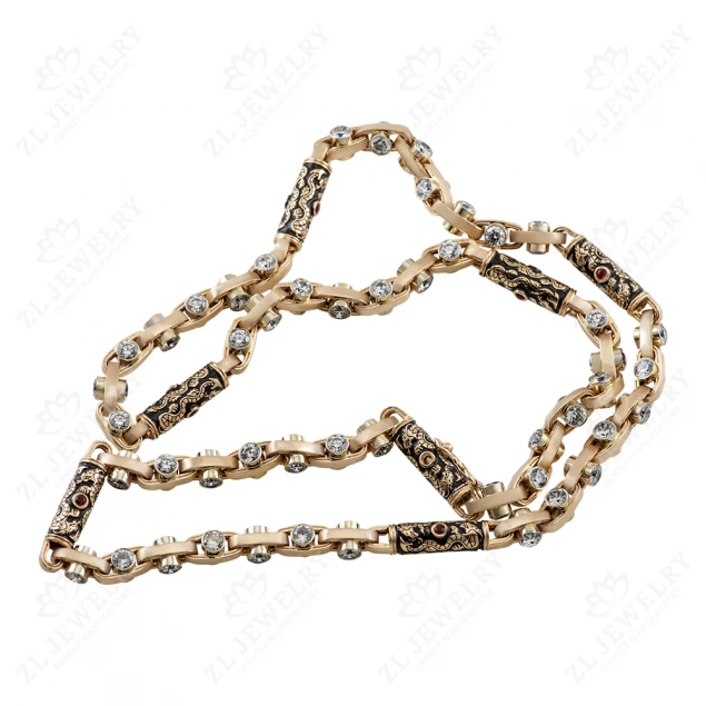 Chain &quot;Basilisk&quot; with stones Photo-2