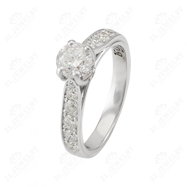 &quot;Confession&quot; engagement ring in white gold