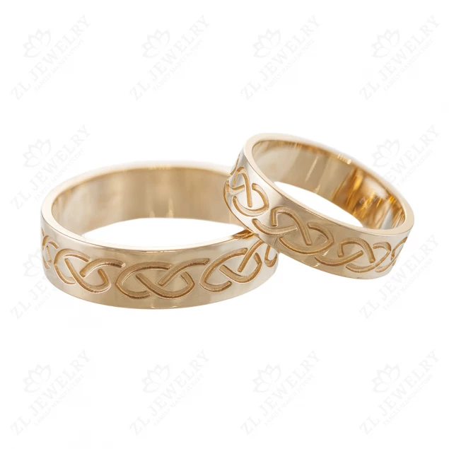 Ornamented wedding rings Photo-2