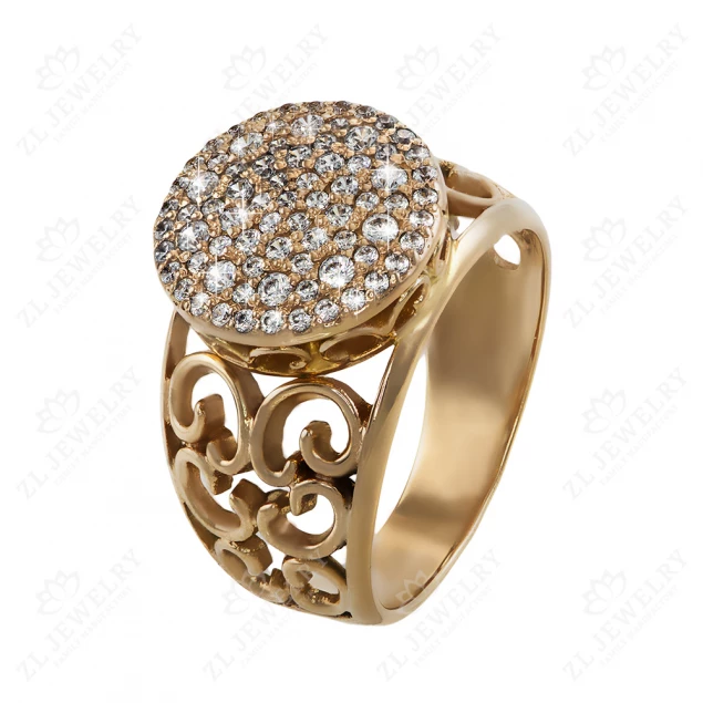 Ring &quot;Esmeralda&quot; with diamonds