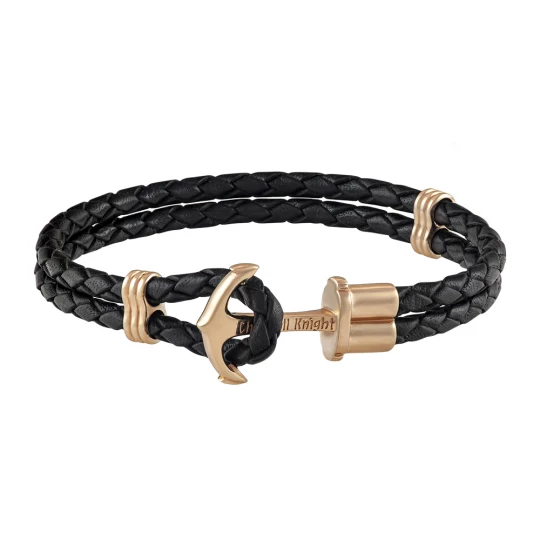 Leather bracelet "Anchor"