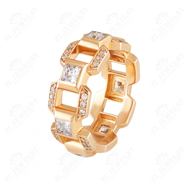 Ring "Satellite" in red gold Photo-1