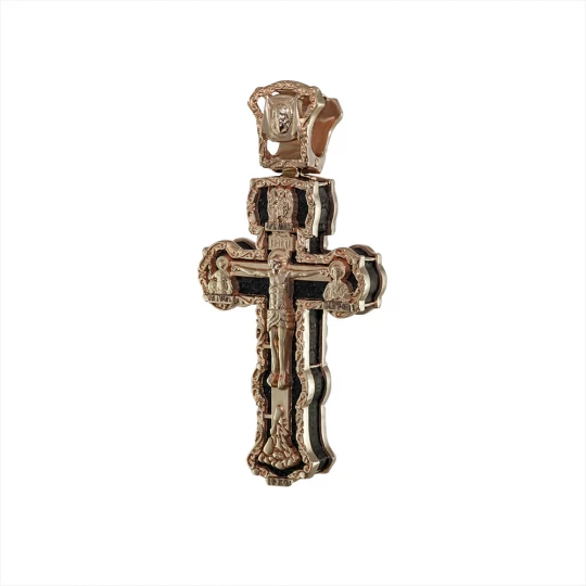 Cross with wooden base