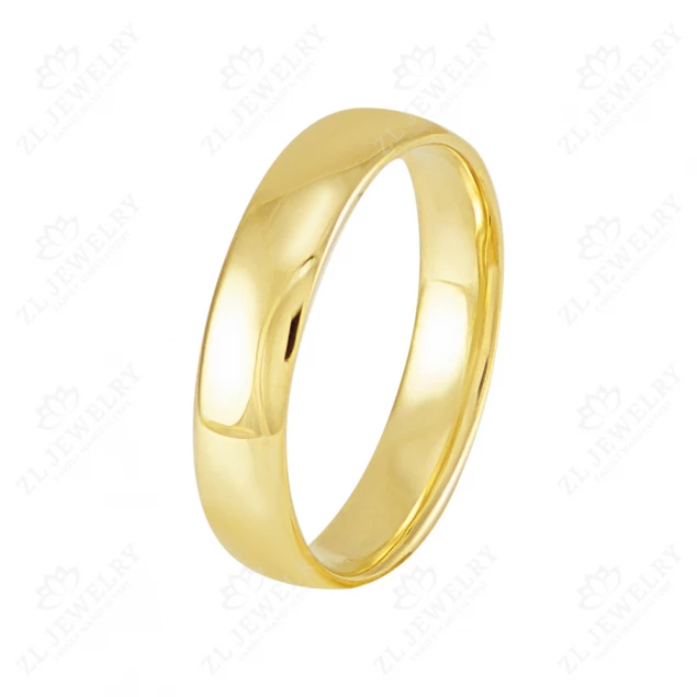 Wedding ring "Classic" in lemon gold Photo-1