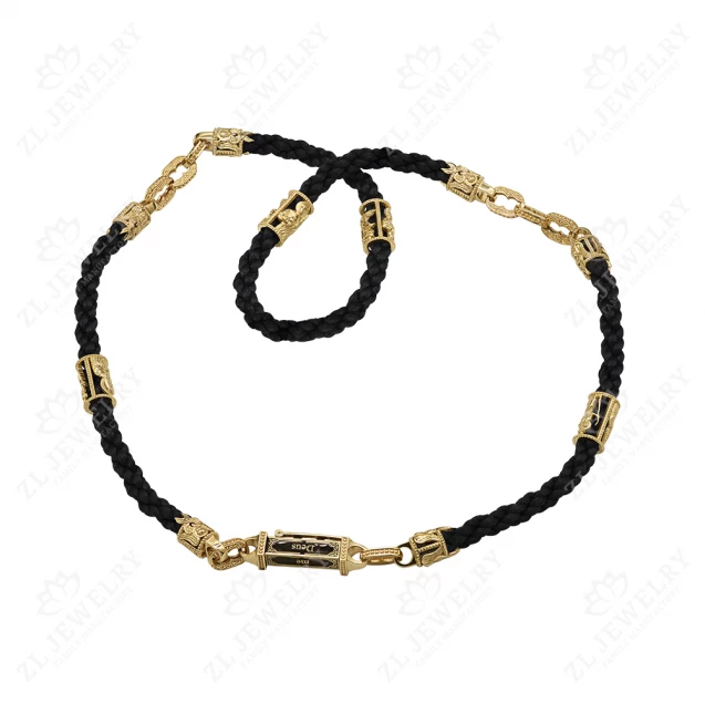Rope with faces of saints in lemon gold