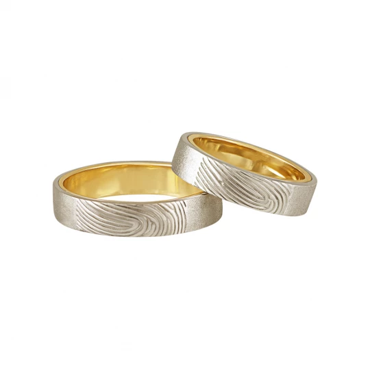 Wedding rings &quot;Imprints on the heart&quot;