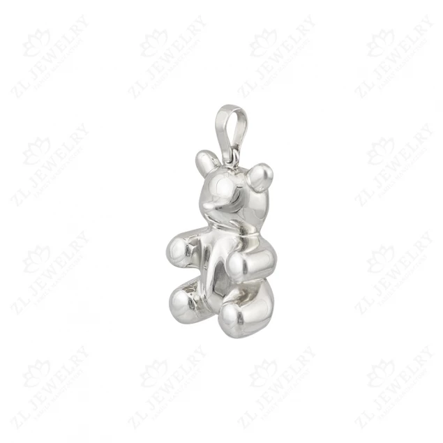 &quot;Bear&quot; pendant in white gold Photo-1