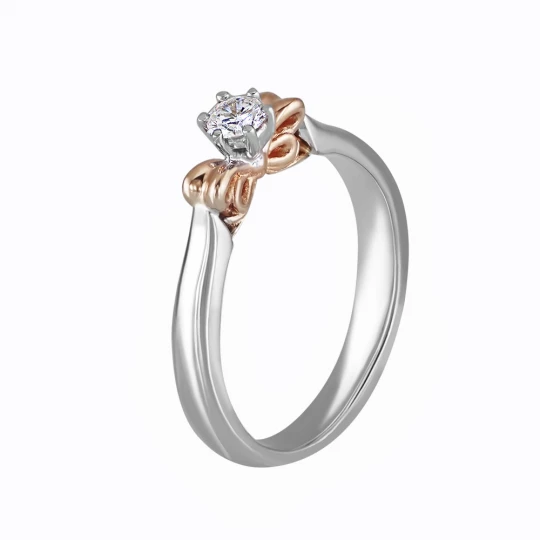 Ring &quot;Love&quot; with a diamond