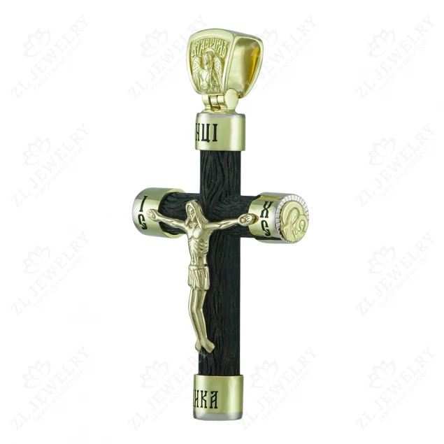 Cross &quot;Holy Trinity&quot; in lemon gold Photo-1