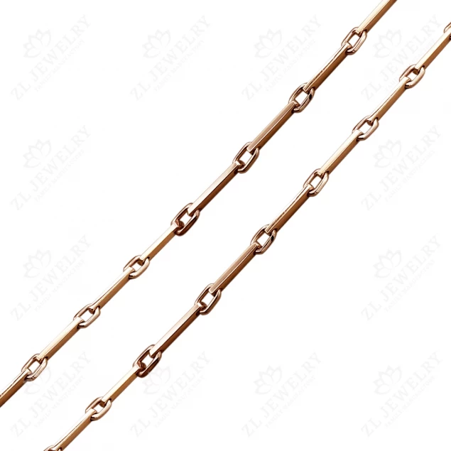 Chain with red gold flying inlays