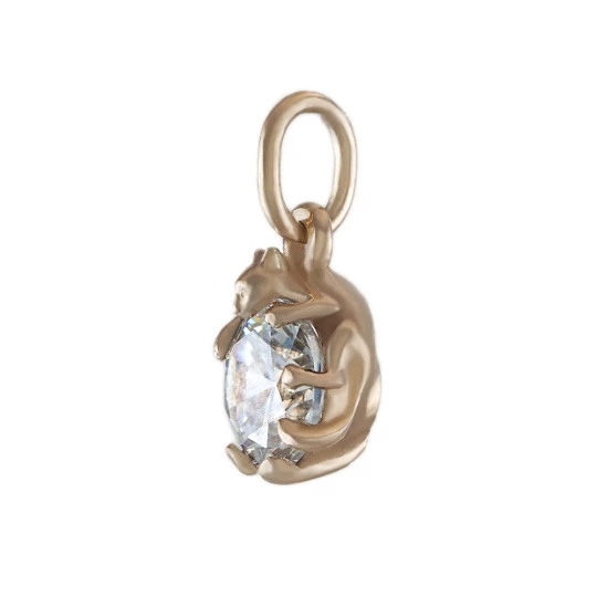 Pendant &quot;Kitty&quot; with a stone